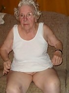 very old granny fingering herself